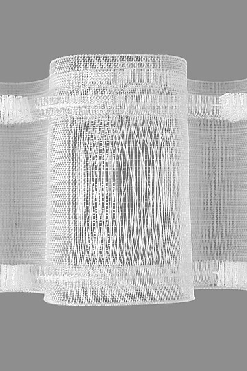 Rideau WAVE 10 cm, 1:2 - coulissant/tringle