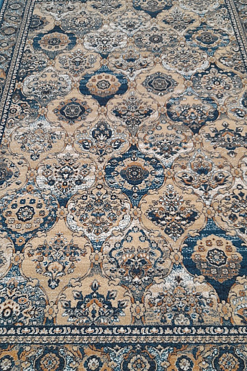 Tapis de luxe en laine ISFAHAN Forenza émeraude/émeraude