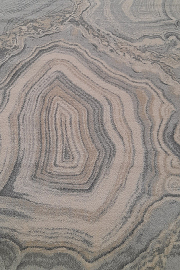 Tapis de laine luxueux ISFAHAN Efez gris