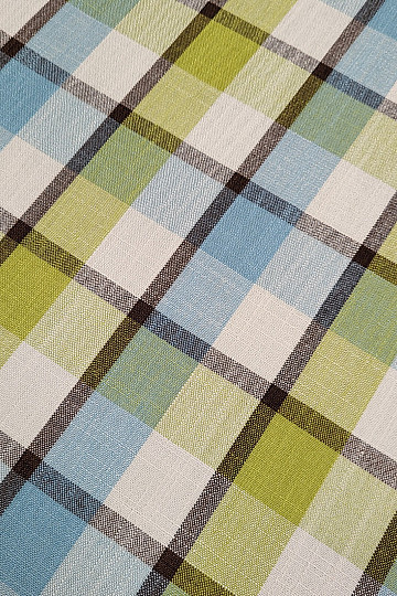 Tissu décoratif ATILA BLEU VERT