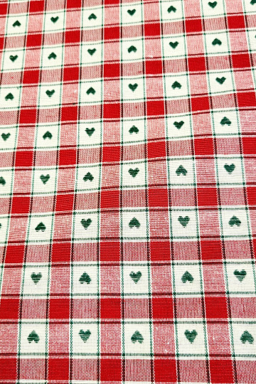 Tissu décoratif MAXI CORET rouge