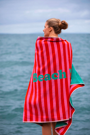 Serviette de plage PLAYA rouge