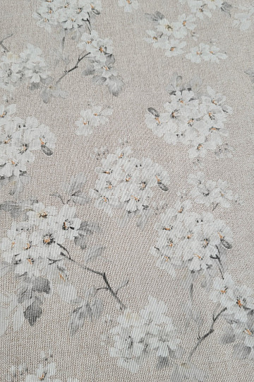 Tissu décoratif gris AMANDE