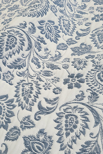 Tissu décoratif COSTA FLOR BLEU