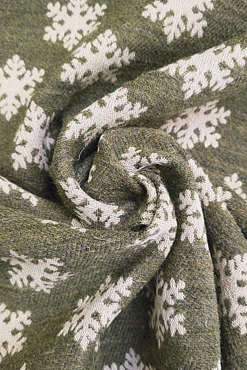 Tissu décoratif luxueux FLAKES BRUN-VERT