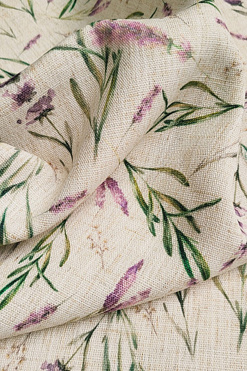 Tissu décoratif LAVANDE LINO