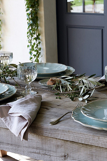 Assiette ALENTEJO 27 cm turquoise