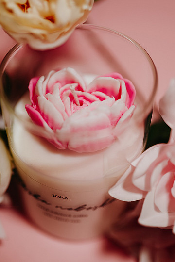 Bougie parfumée HEAVENLY LOVE avec couvercle