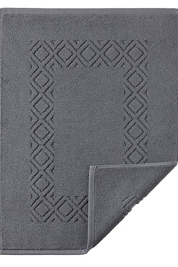 Tapis de bain éponge DENVER gris foncé