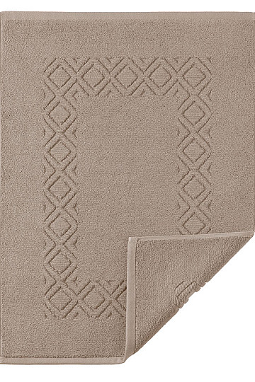 Tapis de bain éponge DENVER marron clair