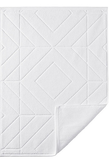 Tapis de salle de bain en éponge MALIBU blanc