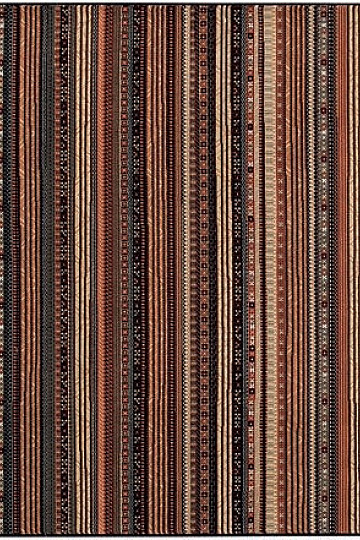 Tapis moderne exclusif ETNO NOBLES rayure foncée