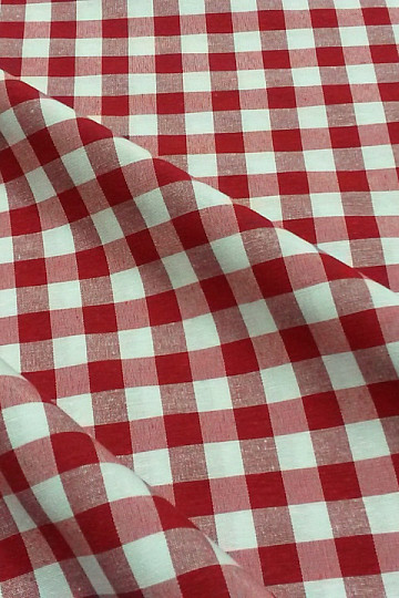Tissu déco MENORCA rouge