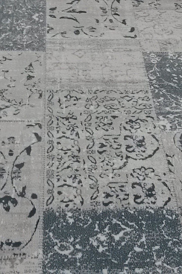 tapis pièce moderne PIAZZO 12168 gris-bleu