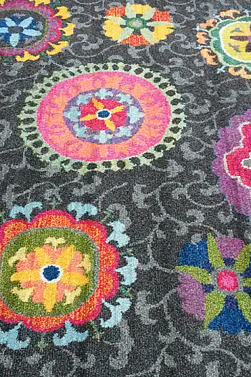 Tapis en pièces MANDALA marron