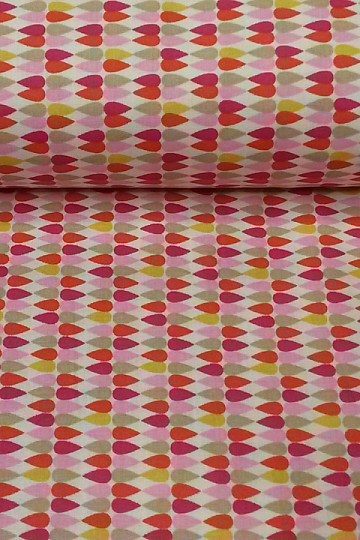 Tissu déco PLIMA rose