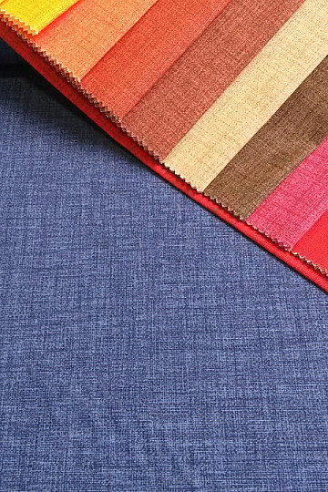 Tissu déco uni EDGAR 602 bleu