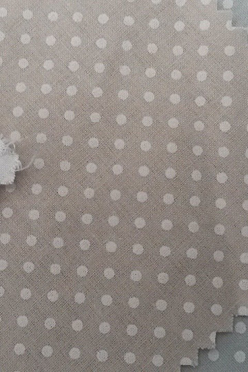 Tissu de décoration en coton PISANI à pois