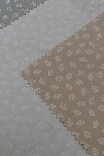 Tissu déco en coton TELMA feuille