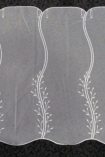 Rideau FLEUR blanc