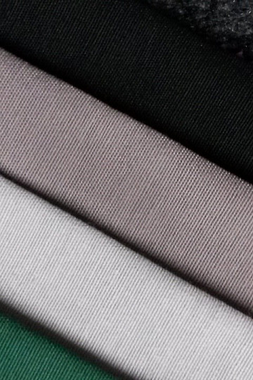 Tissu déco monochrome LISO noir