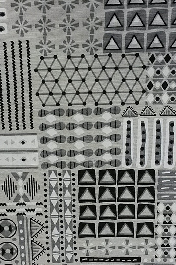 Tissu déco GEO gris