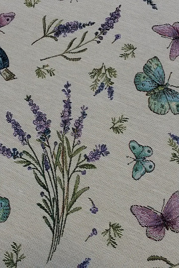 Tissu à tapisserie GRAINES DE JARDIN DE LAVANDE 1