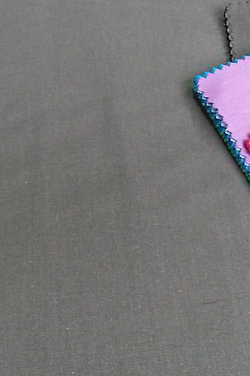 Tissu en coton UNI marron