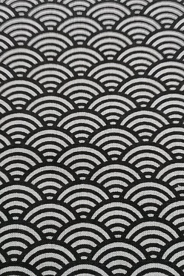 Tissu coton SUSHIS gris foncé