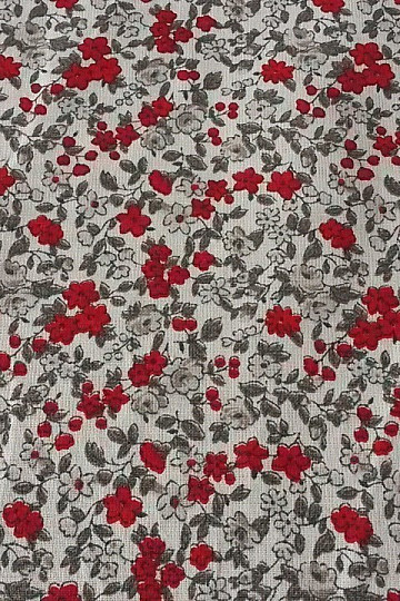 Tissu coton LEONIE fleurs 1