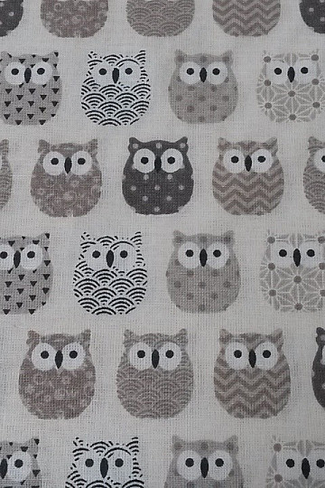 Tissu décoratif MINI CHOUETTES 2