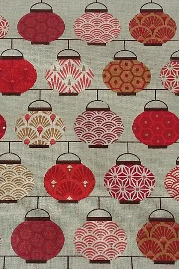 Tissu décoratif LANTERNES 4