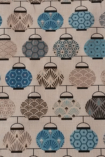Tissu décoratif LANTERNES 1