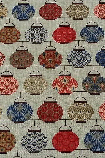 Tissu décoratif LANTERNES 2