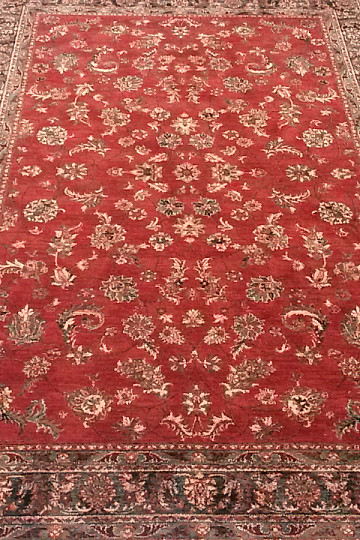 Tapis de luxe en laine ROYAL all-over fleur rouge