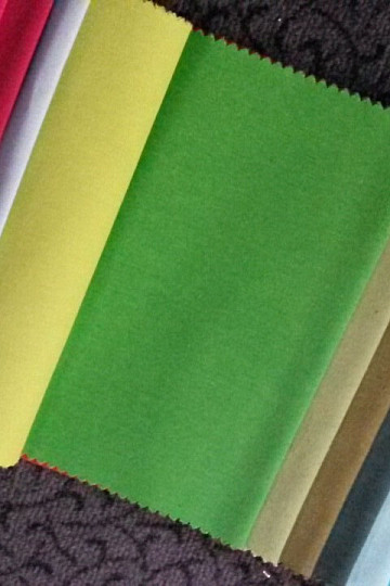 Tissu déco uni couleur LISO vert 602