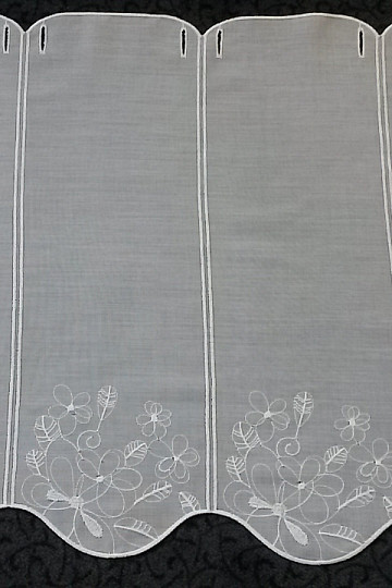 Rideau vitrail 11566 blanc
