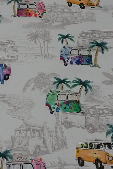 Tissu décoratif FLORIDA SURF LIFE numérique