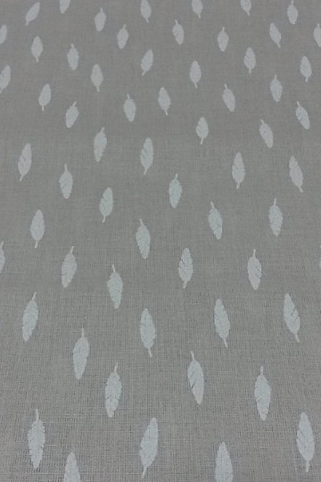Tissu coton Plumes beige