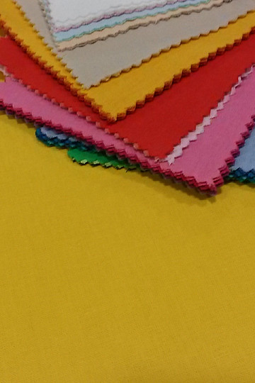 Tissu coton UNI jaune
