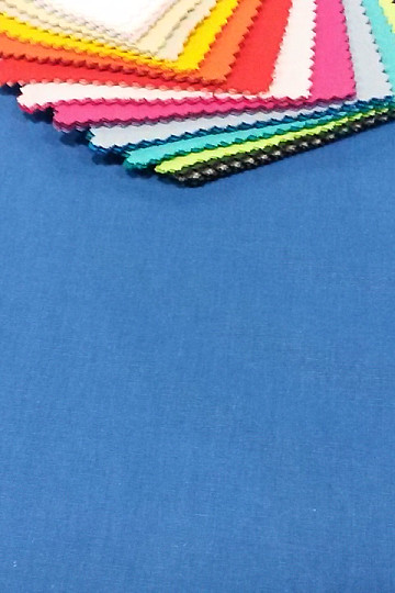 Tissu coton UNI bleu