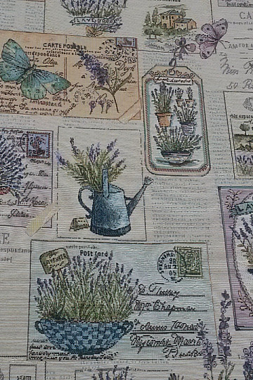Tissu à tapisserie GRAINES DE LAVANDE JARDIN 3