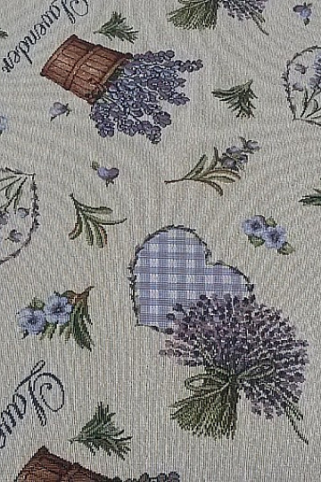 Nappe tapisserie, écharpe Lavande 1