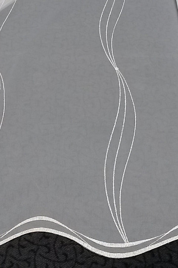 Rideau de luxe brodé blanc - crème GERSTER 556/23