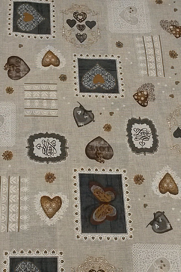 Tissu déco CARLA gris