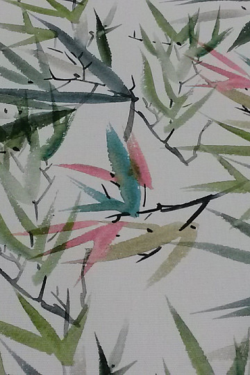 Tissu décoratif MIDORI bambou japonais