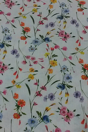 Tissu coton JARDINS C multicolore