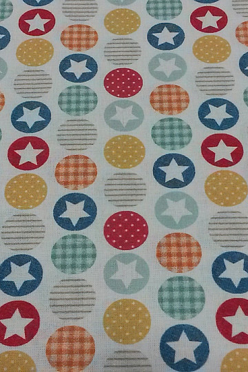Tissu coton BABY ZOO C multicolore