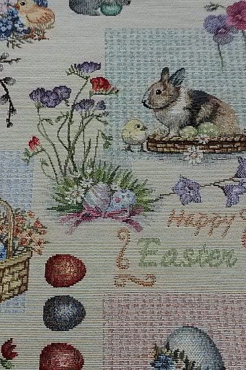 Tissu à tapisserie JOYEUSES PÂQUES