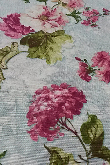 Tissu décoratif HORDENZIE LEONE turquoise